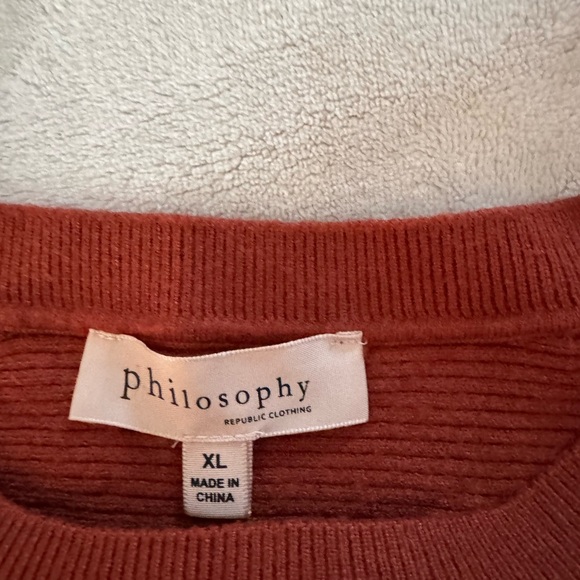 Philosophy sweater size XL. - Picture 4 of 6